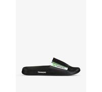 Havaianas Womens Havaianas Brazil Logo-Print Rubber Sandals Black 5