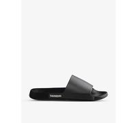 Havaianas Womens Havaianas Classic Rubber Sliders Black 3/4