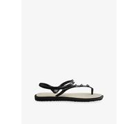 Havaianas Womens Havaianas Flash Fushion PVC Flip Flops Black/Beige 1/2