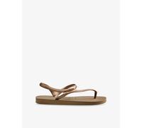 Havaianas Womens Havaianas Flash Urban Rubber Sandals Rose Gold 3/4