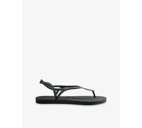 Havaianas Womens Havaianas Luna Point Rubber Flip Flops Olive Green 8