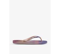 Havaianas Womens Havaianas Slim Gradient-Print Rubber Flip-Flops Ballet Rose 8