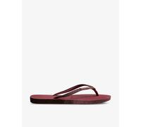 Havaianas Womens Havaianas Slim Sparkle II Rubber Flip-Flops Pau Brasil 1/2