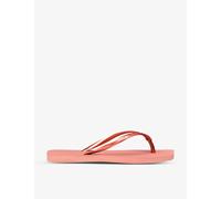 Havaianas Womens Havaianas Slim Square-Toe Rubber Flip Flops Crocus Rose 8