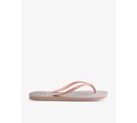 Havaianas Womens Havaianas Slim Zebra-Print Rubber Flip-Flops Ballet Rose 8