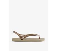 Havaianas Womens Sand Grey Sunny II Rubber Flip-flops 8