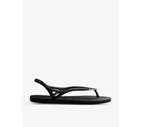 Havaianas Womens Havaianas Sunny II Slingback Rubber Sandals Black 3/4