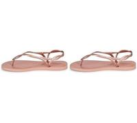 Havaianas, Women's, Luna, Beach Sandals, Crocus Rose, 1-2 UK (Pack of 2)