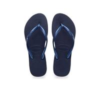 Havaianas Womens Slim Navy Blue Rubber Flip-flops 6/7