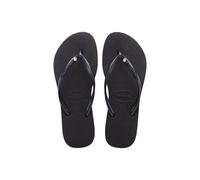 Havaianas Women's Slim Crystal Flip Flop Black | Size: 5 Havaianas Black 5