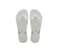 Havaianas Women's Slim Crystal Flip Flop White | Size: 3-4 Havaianas White 3-4