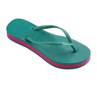 Havaianas Womens Slim Flatform Flip Flops Teal 35-36