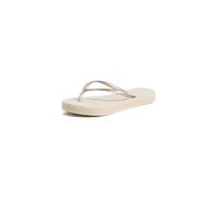 Havaianas Women's Slim Flatform Sandal Flip-Flop, Beige, 6/7 UK
