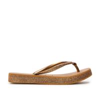 Havaianas Womens Slim Flatform Sparkle Bronze Flip Flops Summer Pool Beach