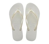 Havaianas Women's Slim Flip Flop, White, 8 UK