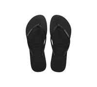 Havaianas Women's Slim Glitter Flip Flop II Black | Size: 6-7 Havaianas Black 6-7