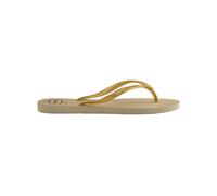 Havaianas Flip Flop Women Slim Glitter Gloss Sand Grey