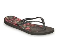 Havaianas Women's Slim Organic Flip-Flop, Black Pink, 6.5/7.5 UK