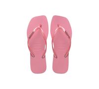Havaianas Women's Slim Square Logo Metallic Rose Chiffom in Pink | Size: 6-7 Havaianas Pink 6-7