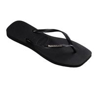 Havaianas - Women's Slim Square Logo Metallic - Sandals size 35/36, black