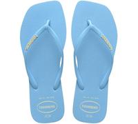 Havaianas Women's Slim Square Logo Pop Up Sandals Flip-Flop, Lavendar Blue, 7.5/8 UK