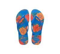 Havaianas Women's Slim Summer Bliss Brilliant Blue | Size: 6-7 Havaianas Blue 6-7