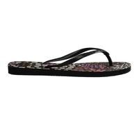 Havaianas Women Slim Animals, Black/Pink Lemonade, 4.5/5