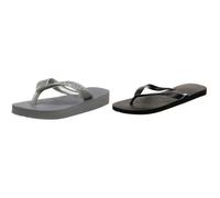 Havaianas, Women's, Top Tiras, Flip Flop, Steel Grey, 6/7 UK Unisex Adult's Flip Flops, Black (6/7 UK)