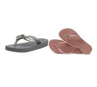 Havaianas, Women's, Top Tiras, Flip Flop, Steel Grey, 7.5/8 UK Unisex Adult's Flip Flops, Black (8 UK)