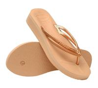 Havaianas Women's Wedges Flip-Flop, Golden, 12 UK