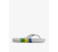 Havaianas Womens White Brazil Tech Rubber Flip-flops 8
