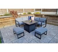 Havana 6-Seater Corner Sofa Dining Set with Water-Resistant Cushions