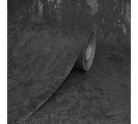 A.S. Création Plain Wallpaper Elements Non-Woven 10.05 m x 0.53 m Black Silver Grey Made in Germany 326515 32651-5