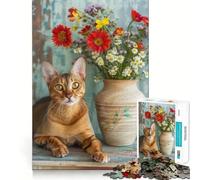 Havana Brown Cat Puzzle for Teenagers 1000 Pieces Strong Memory Accurate Edge Joyful Challenge Wall Art (38x26cm)