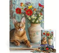 Havana Brown Cat Teenagers 1000 Piece Jigsaw Puzzle Recreational Game Clean Joint Pattern Assemble Home Display (50x75cm)