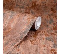 Havana Copper Distressed Industrial Metallic Wallpaper Paste Wall from Y�L