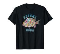 Havana, Cuba Beach Design / Souvenir Illustration T-Shirt