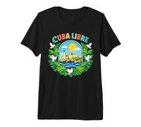 Havana Cuba Libre Vintage El Morro Malecon Premium T-Shirt