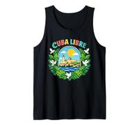 Havana Cuba Libre Vintage El Morro Malecon Tank Top