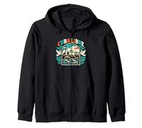 Havana Cuba Libre Vintage El morro Malecon Zip Hoodie