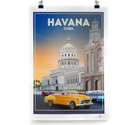 Havana Cuba Poster Print Small Poster (A4 210 x 297mm) Unframed