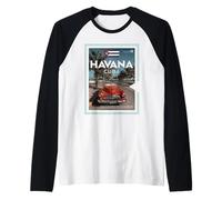 Havana, Cuba Raglan Baseball Tee