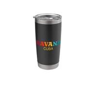 Havana Cuba Rainbow Pride Souvenir Stainless Steel Insulated Tumbler