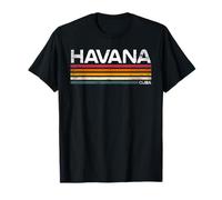 Havana Cuba Retro Stripes Design Cuba Travel T-Shirt