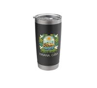 Havana Cuba Vintage El Morro Malecon Stainless Steel Insulated Tumbler