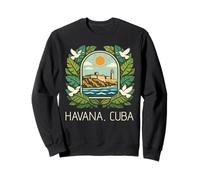 Havana Cuba Vintage El morro Malecon Sweatshirt
