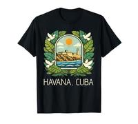 Havana Cuba Vintage El Morro Malecon T-Shirt