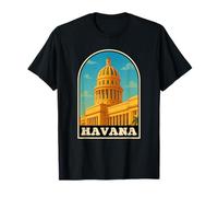 Havana Cuba Vintage Travel Style City Artwork T-Shirt