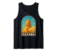 Havana Cuba Vintage Travel Style City Artwork Tank Top