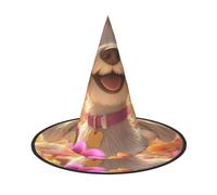 Havana dog Halloween Witches Hats Witch Headbands Wizard Hat Costume Accessories Cosplay for Party Masquerade Foldable 1